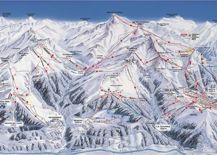 Up To 4 Panorama 66 Suisse Les Collons